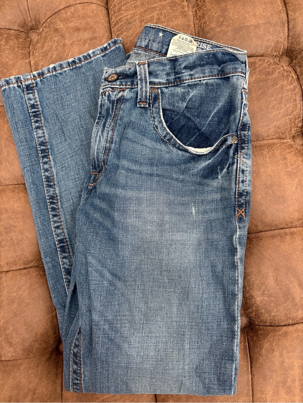 Classic Men's Blue Denim Jeans - Casual Straight Fit 32x32